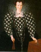 GHEERAERTS, Marcus the Younger Portrait of Mary Rogers: Lady Harrington dfg